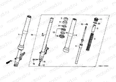 F-8-1 FRONT FORK (CB600F5 / 6)