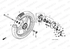 F-8-1 FRONT WHEEL (SH75DP / DS)