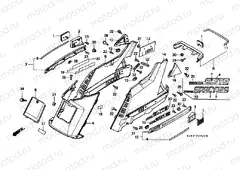 F-8 CENTER COVER / REAR COVER (CH125E / G)