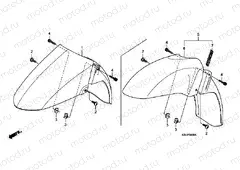 F-8 FRONT FENDER