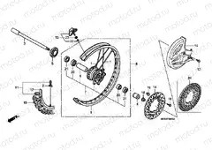 F-8 FRONT WHEEL
