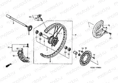 F-8 FRONT WHEEL