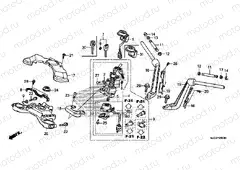 F-8 STEERING BAR PIPE / UPPER BRIDGE