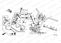 F-8 STEERING BAR PIPE / UPPER BRIDGE