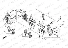 F-9-1 FRONT BRAKE CALIPER (CBR600RR5 / 6)