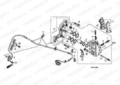 F-9-1 FRONT BRAKE CALIPER (VT1300CXA)