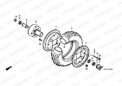 F-9-1 FRONT WHEEL (Z50JN / JP / JT)