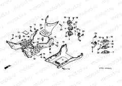 F-9 FLOOR PANEL / REAR FOOTREST