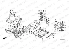 F-9 FLOOR PANEL / REAR FOOTREST