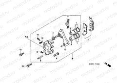 F-9 FRONT BRAKE CALIPER (CBF1505 / M5 / 6 / M6 / 7 / M7 / M9 / MA / MB)