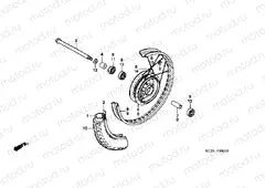 F-9 FRONT WHEEL (E / ED / F / G / SD / SW)