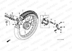 F-9 REAR WHEEL (SH75H / K / M / P / S)