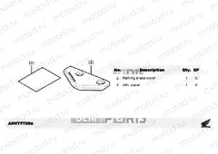 F72-21-06 KIT,PARKING LEVER COVER
