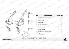 F73-23-02 KIT,CHROME FRONT CALIPER COVER