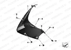 Fairing side panel, front