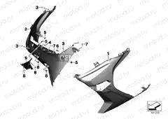 Fairing side panel, front