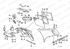 Fairing side section / Center part