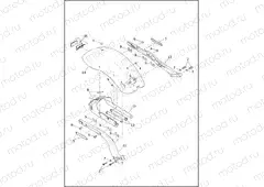 FENDERS AND SUPPORTS, REAR - FLSL, FXBB