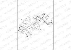 FENDERS AND SUPPORTS, REAR - FXLRS, FXLRST