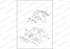 FENDERS, REAR - FLD, FXDC & FXDL