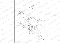 FENDERS, REAR - XL883N, XL1200NS, XL1200X, XL1200X ANX, XL1200XS (HDI ONLY)