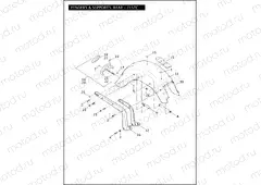 FENDERS & SUPPORTS, REAR - FLSTC