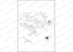 FENDERS & SUPPORTS, REAR - FLSTC