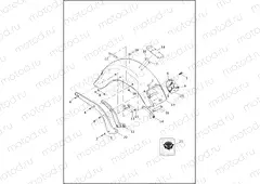 FENDERS & SUPPORTS, REAR - FLSTF & FLSTFB