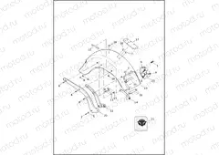 FENDERS & SUPPORTS, REAR - FLSTF & FLSTFB