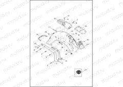 FENDERS & SUPPORTS, REAR - FLSTN