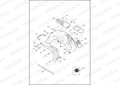 FENDERS & SUPPORTS, REAR - FLSTN