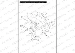 FENDERS & SUPPORTS, REAR - FLSTSB & FXST