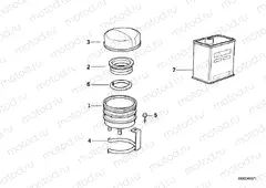 Fluid container rear