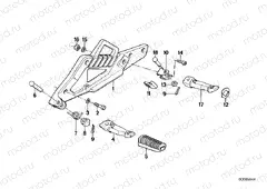 Footpeg plate/footpeg