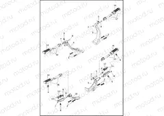FOOTPEGS, RIDER - FLSB, FXBB, FXBR, FXBRS, FXFB, FXFBS, FXLR