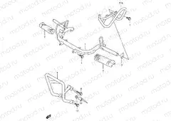 FOOTREST (MODEL K3/K4/K5/K6 E28)