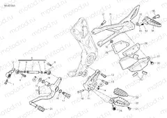 FOOTRESTS, LEFT [MOD:DVL1260]