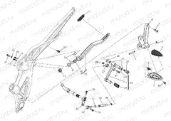 FOOTRESTS, LEFT [MOD:DVLC]