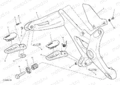 FOOTRESTS, RIGHT [MOD:M 1200S]