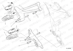 FOOTRESTS, RIGHT [MOD:MS1200PP]