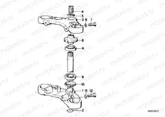 Fork brace, bottom/top