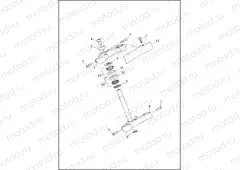 FORK BRACKETS, FRONT - 883L/N/R, 1200C/CA/CB/CP/V/X