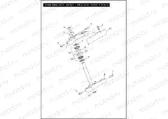 FORK BRACKETS, FRONT - 883L/N/R, 1200C/CP/N/V/X