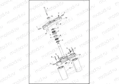 FORK BRACKETS, FRONT - FLDE, FLHC, FLHCS