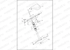 FORK BRACKETS, FRONT - FXLR
