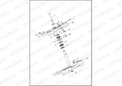 FORK BRACKETS, FRONT - FXLRS, FXLRST