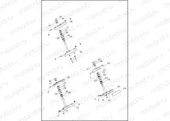 FORK BRACKETS, FRONT - FXS, FXSB & FXST