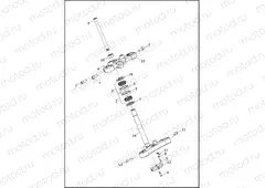 FORK BRACKETS, FRONT - XG500, XG750