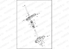 FORK BRACKETS, FRONT - XG750A
