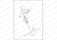 FORK BRACKETS, FRONT - XR1200X